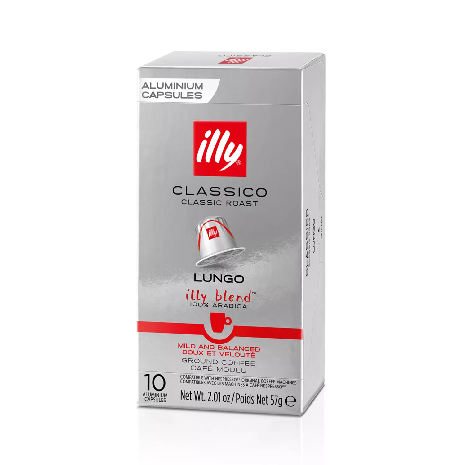 Illy Classico Lungo Nespresso Capsules 10ct