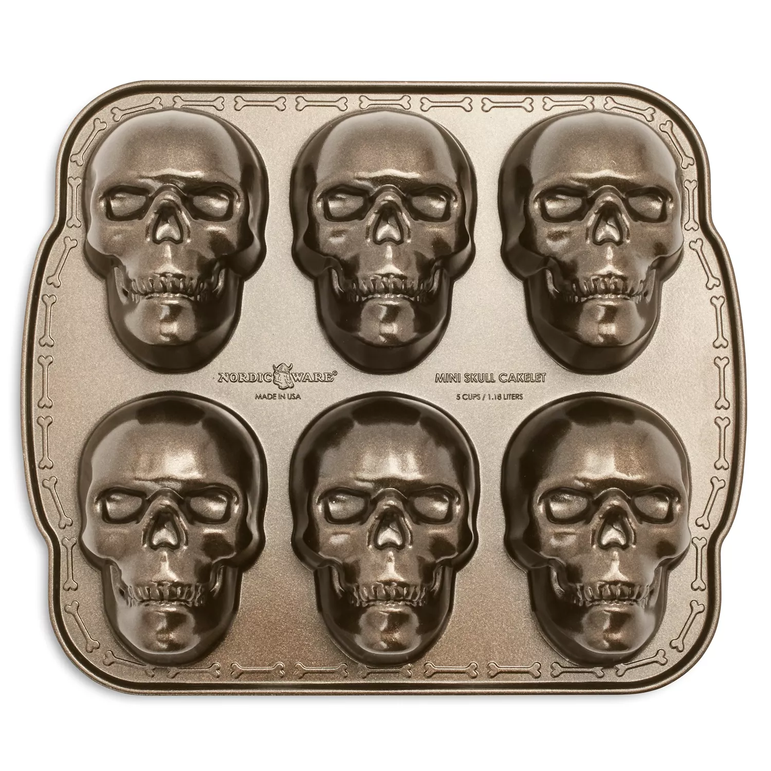 Nordic Ware Skull Cakelet Pan 