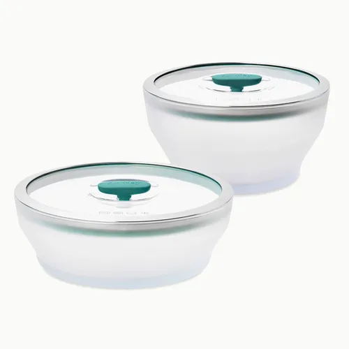 Anyday Microwave Large 4-Piece Glass Round Dish Set