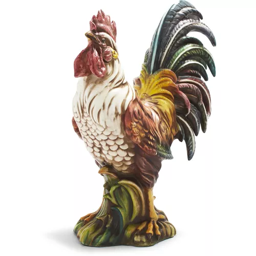 Sur La Table Italian Hand-Painted Ceramic Rooster, 26"