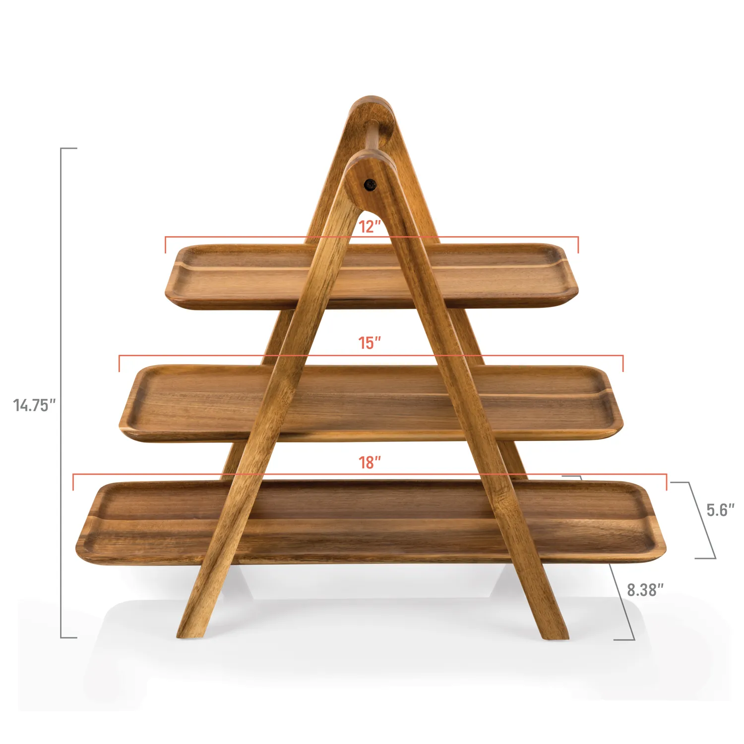 Picnic Time 3-Tier Serving Ladder