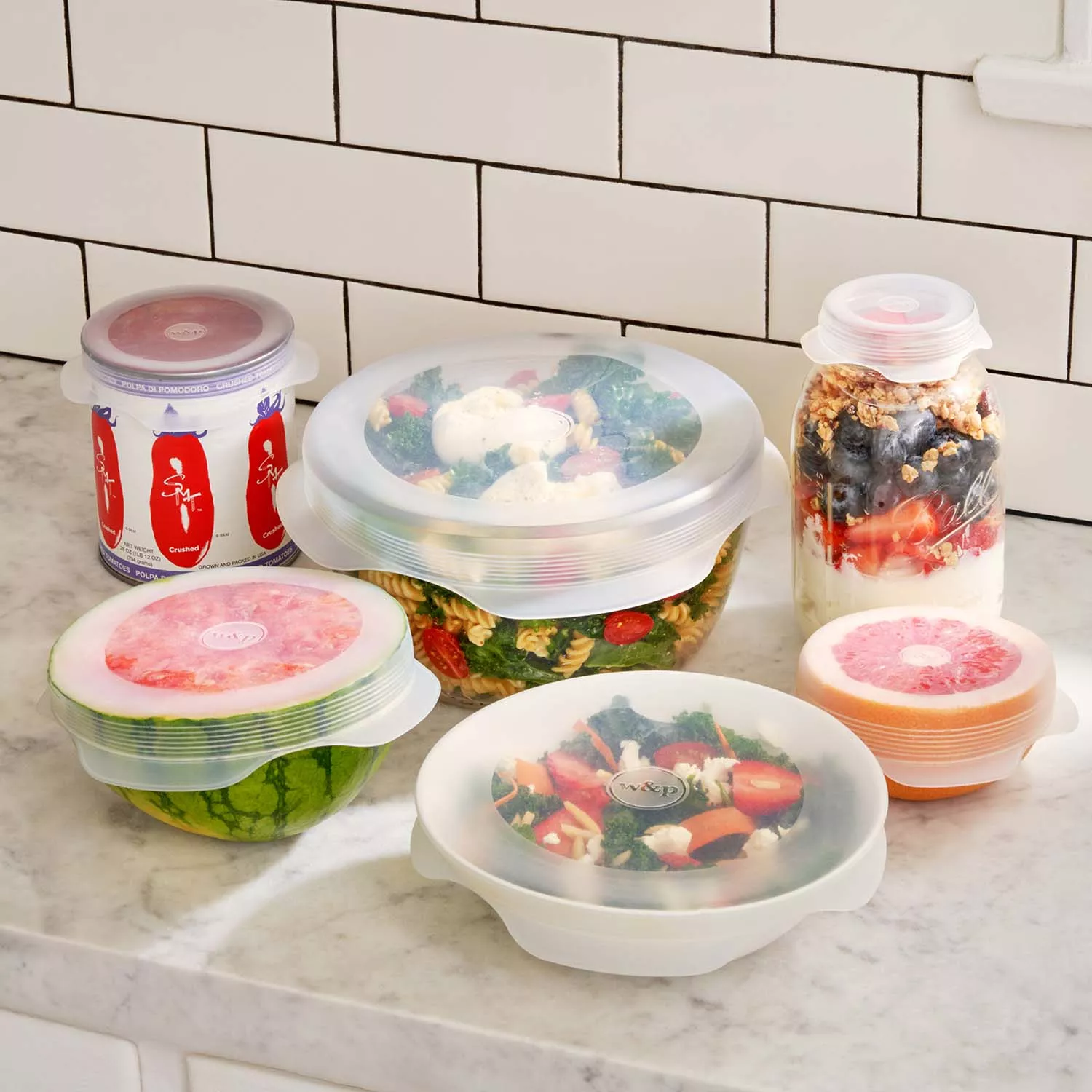 W&P Reusable Stretch Lids - Set of 6