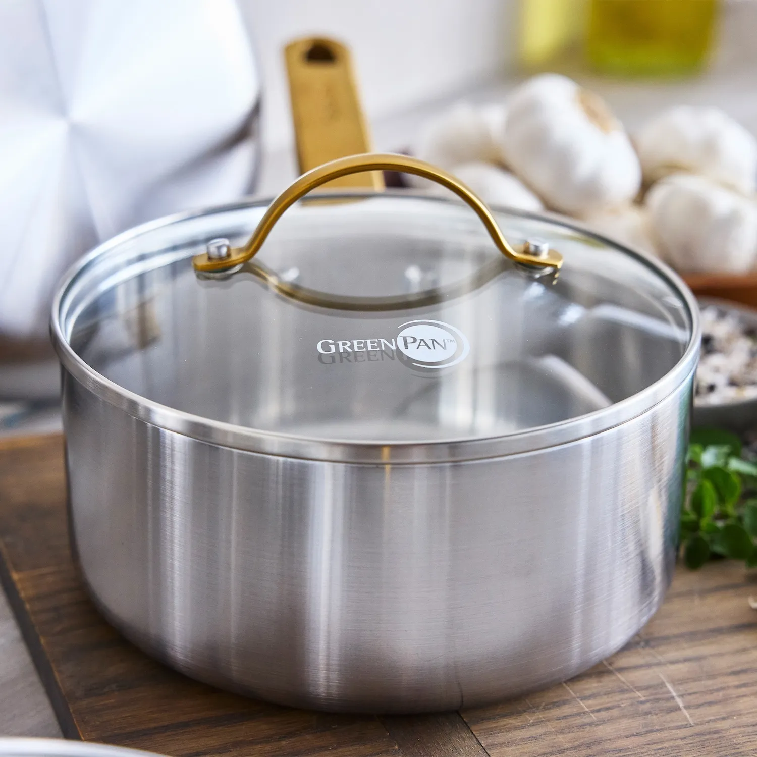 GreenPan Reserve Stainless Steel 10-Piece Cookware Set