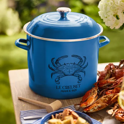 Le Creuset Enemeled Steel Crab Stockpot, 16 oz.
