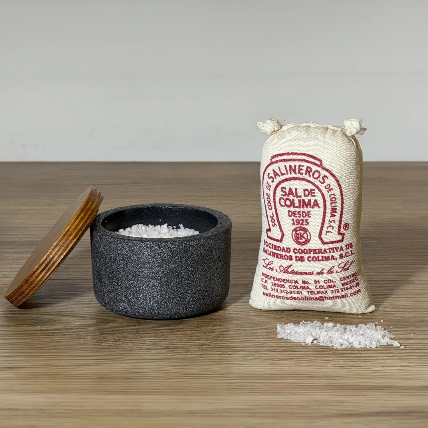 Verve Culture Colima Sea Salt with Salt Cellar