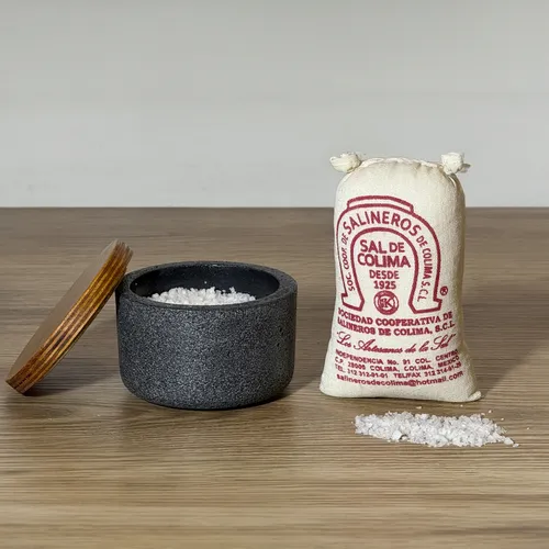 Verve Culture Colima Sea Salt with Salt Cellar