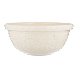 Mason Cash Cream Rose Mixing Bowl, 4.25 Qt.