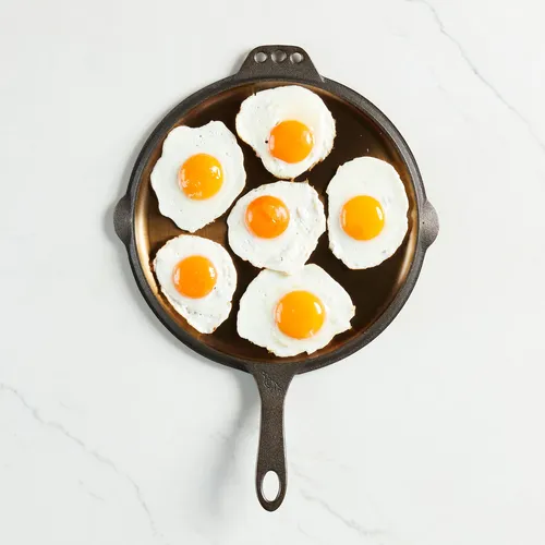 Smithey Polished Cast Iron Flat Top Griddle, 12"