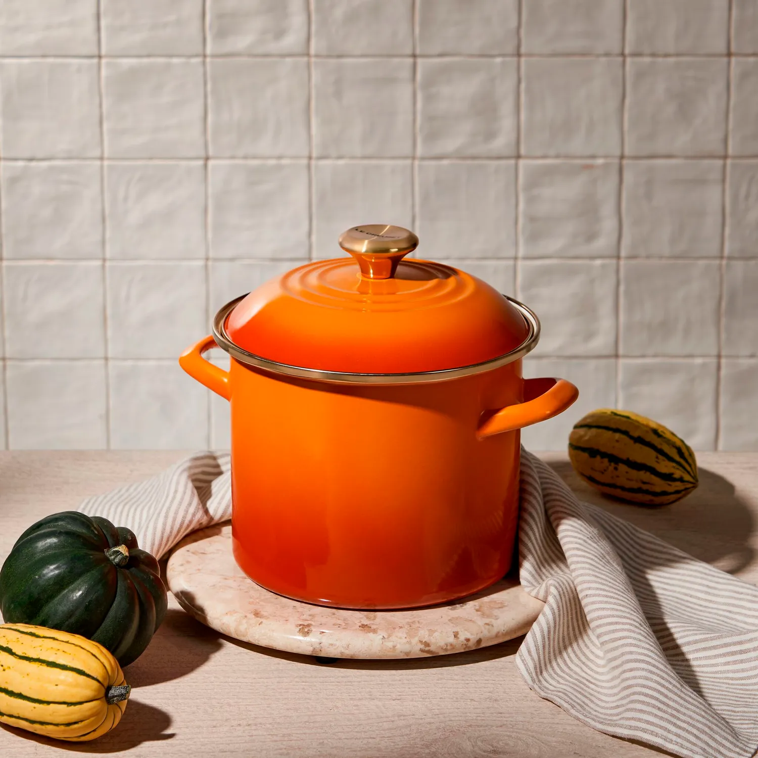 Le Creuset Enameled Steel Stockpot, 6 qt.