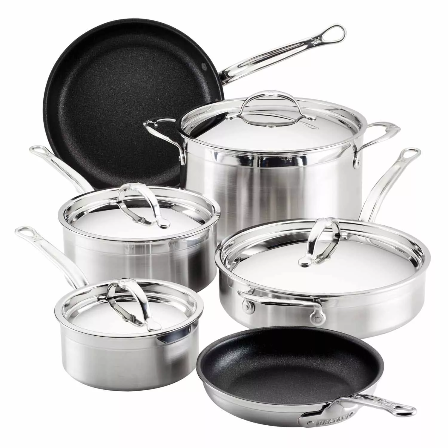 Sur La Table 10 Piece Stainless Steel Cookware Set Silver