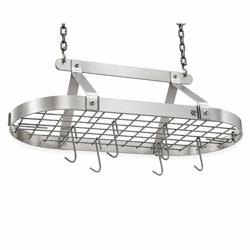 Enclume Classic Stainless Steel Oval Ceiling Pot Rack