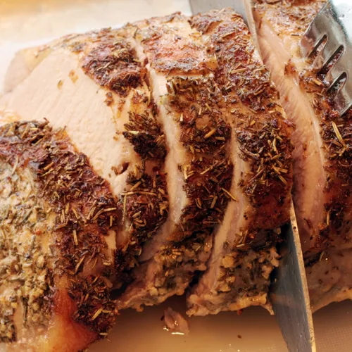 Sous Vide Slow-Braised Bourbon Pork Belly with Wilted Mustard Greens