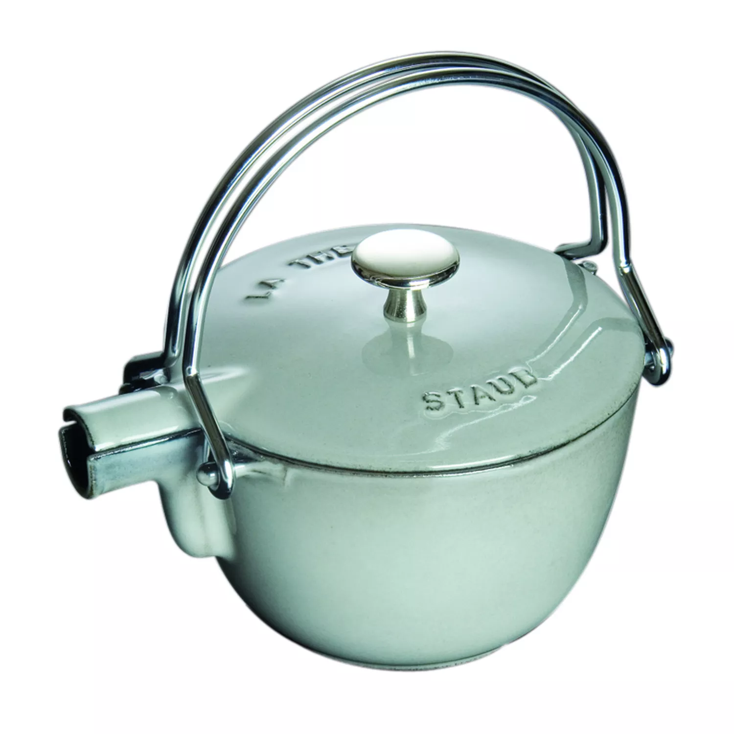 Staub Round Enameled Cast Iron Tea Kettle, 1 qt