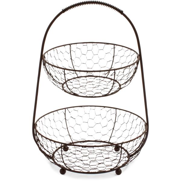 Two-Tier Bronze Stand