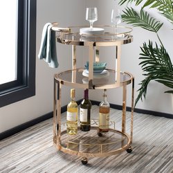 Willow Three-Tiered Bar Cart