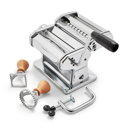 Marcato Atlas 150 Classic Pasta Maker with 2 Ravioli Stamps Great Gift