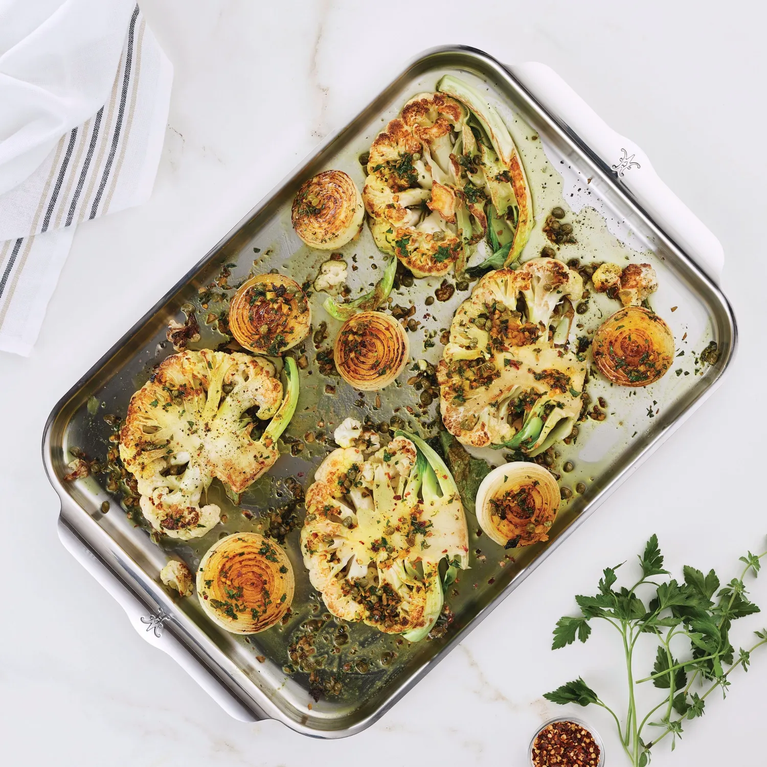 Hestan OvenBond Tri-ply Half Sheet Pan & Stainless Steel Rack