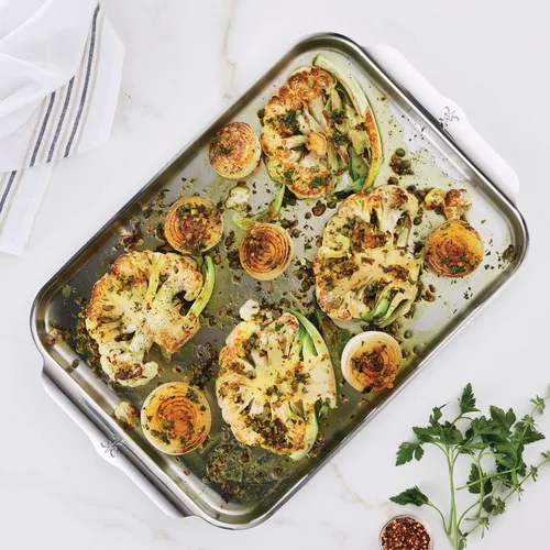 Hestan OvenBond Tri-ply Half Sheet Pan & Stainless Steel Rack