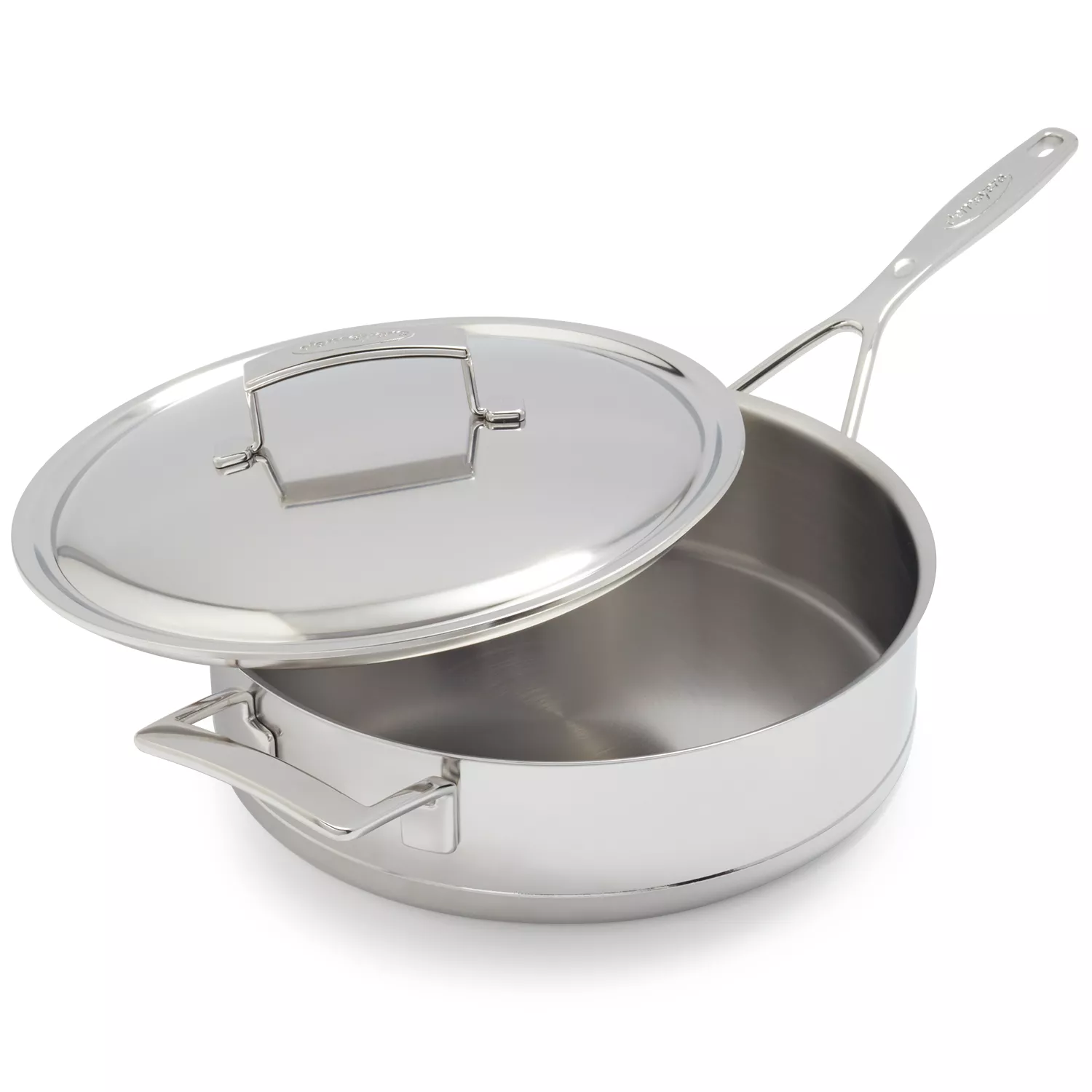 Demeyere Silver7 Stainless Steel Sauté Pan with Lid