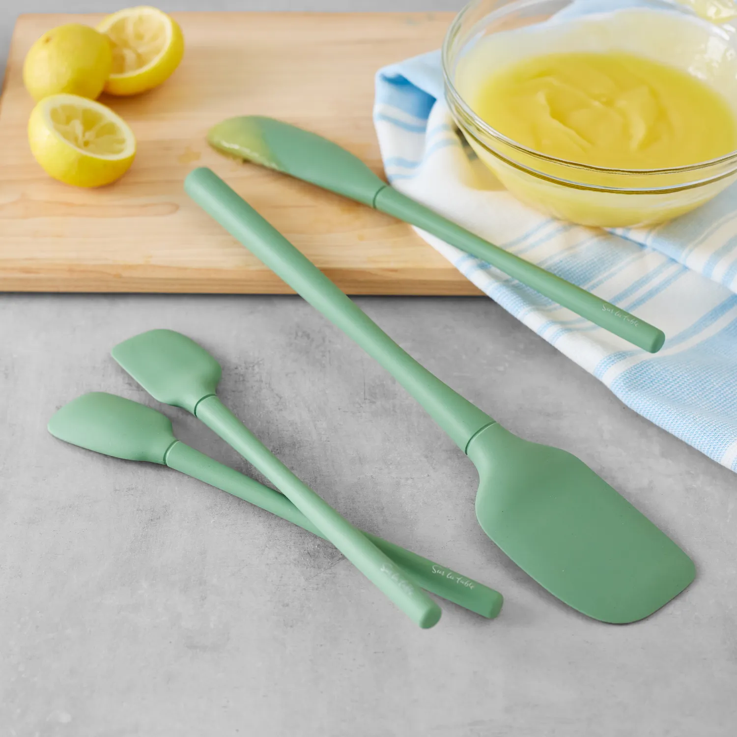 Sur La Table Flex-Core Mini Silicone Spatula and Spatula Spoon, Set of 2