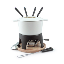 Swissmar 11-Piece Sierra Fondue Set Cast Iron Fondue Set