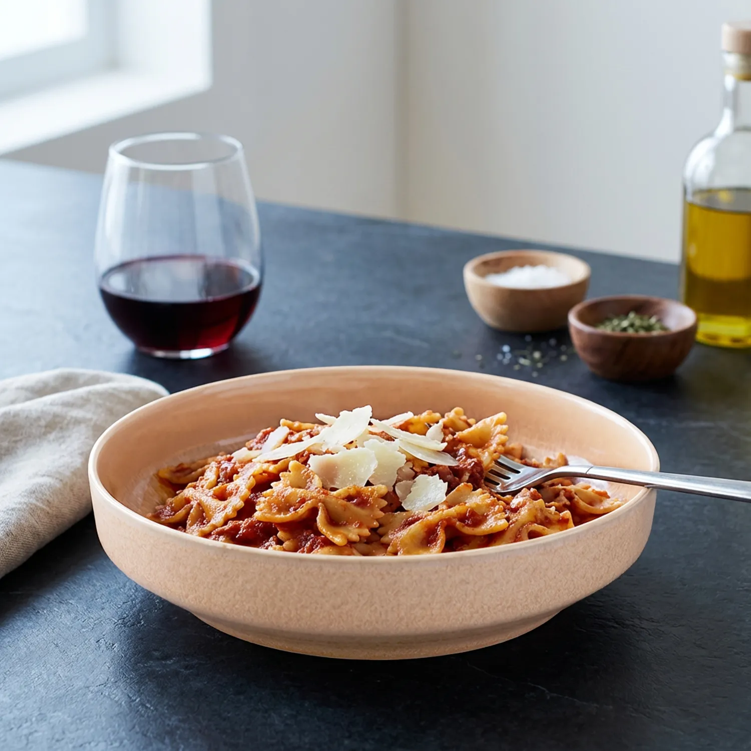 Sur La Table Lucent Reactive Glaze Pasta Bowl