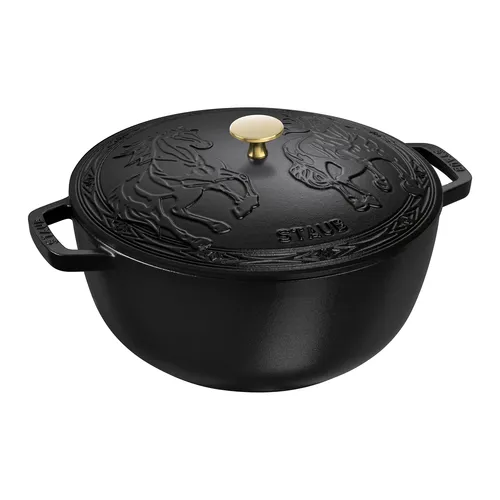 Staub Essential French Oven with Horse Lid, 5 qt. 