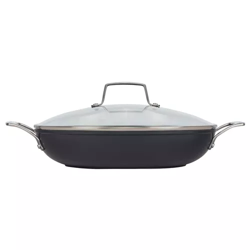 Le Creuset Essential Ceramic Nonstick Shallow Braiser with Lid