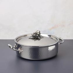 Ruffoni Opus Prima Hammered Stainless Steel Braiser