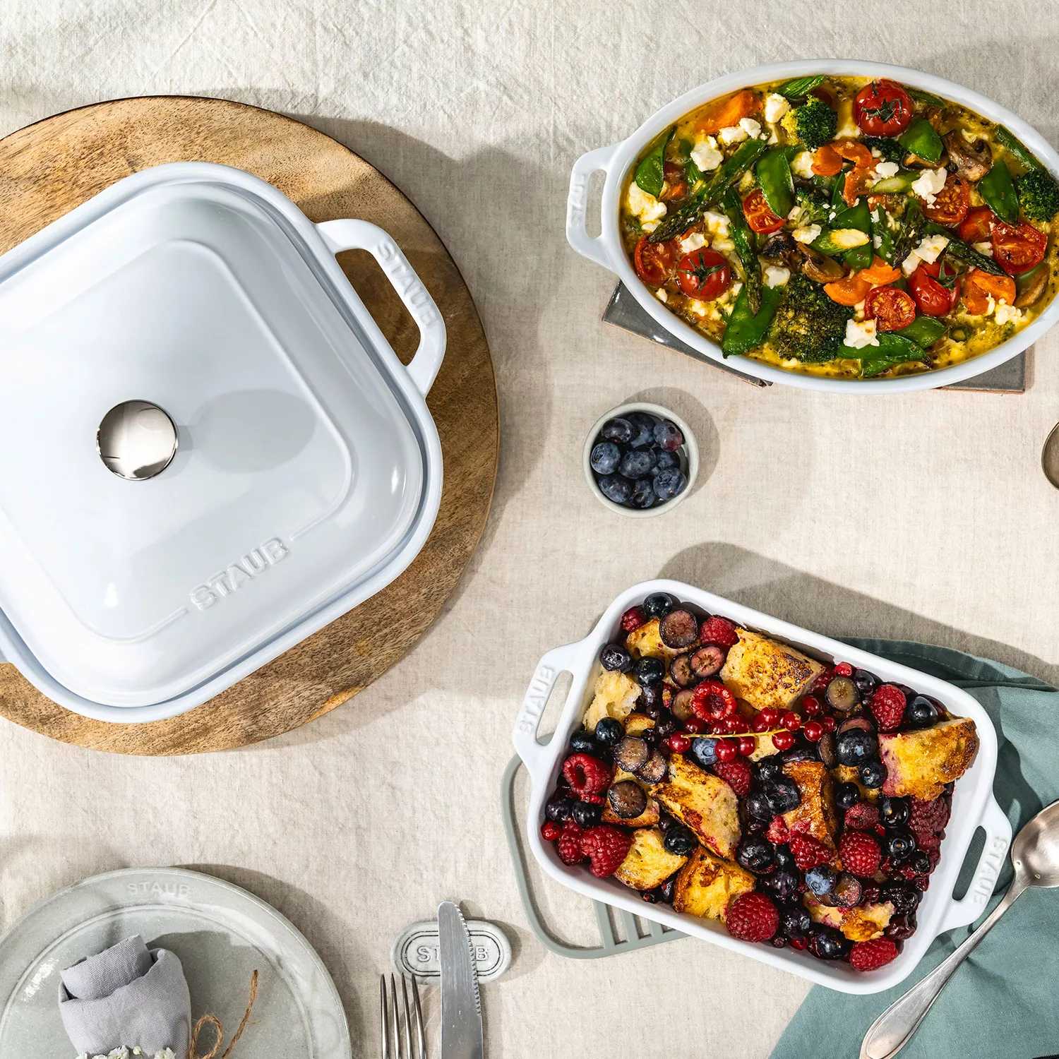 Staub Stoneware 4-Piece Baking Dish Set