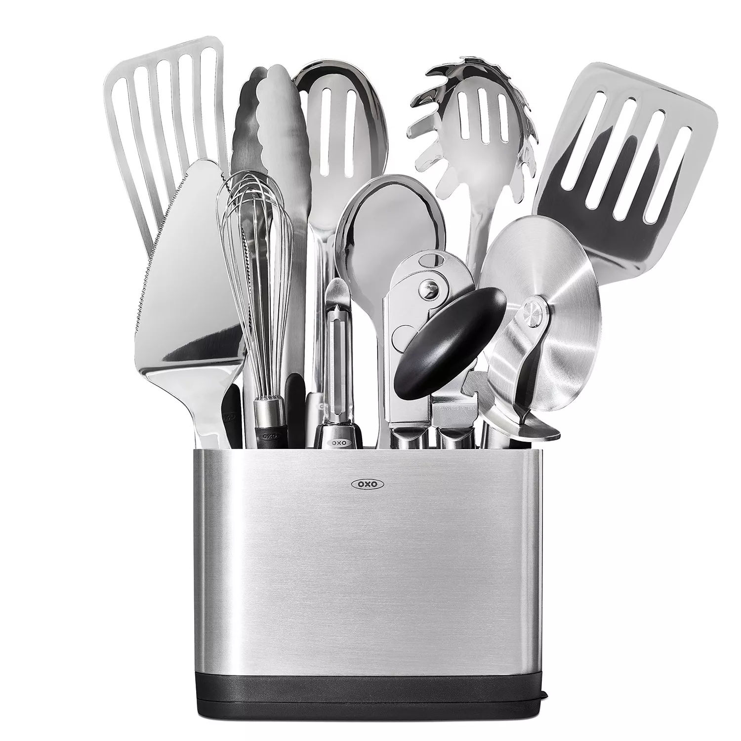 OXO Good Grips 15-Piece Everyday Kitchen Utensil Set & Good Grips Non- Slip  Spoon Rest