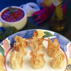 Caramel Apple and Goat Cheese in Phyllo, 50-Piece Tray
