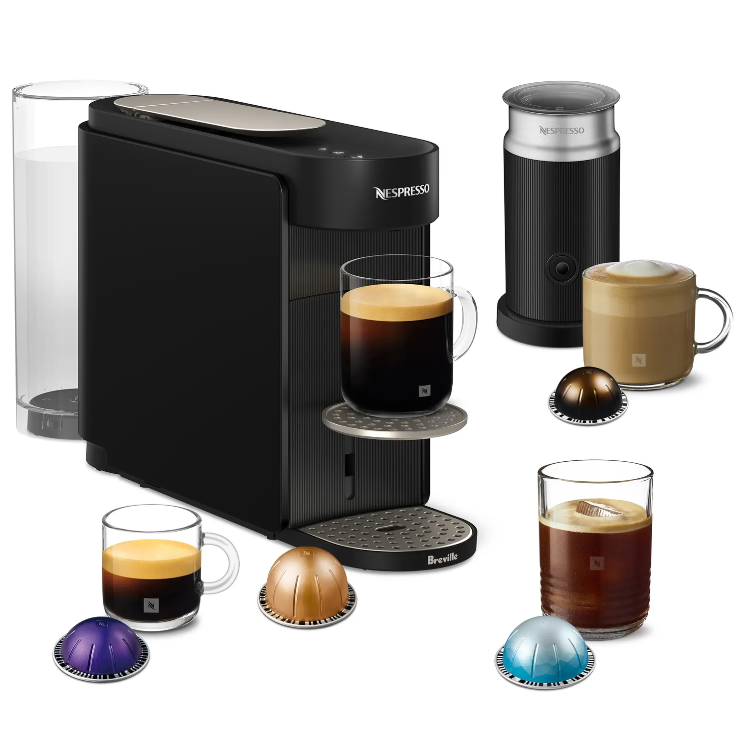 Nespresso Vertuo Up With Aeroccino Frother By Breville