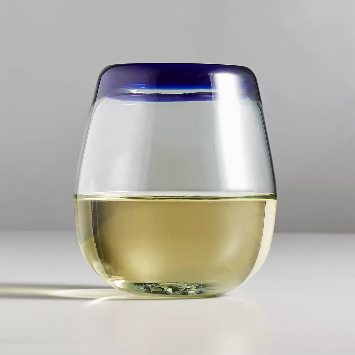 Sur La Table Recycled Glass Stemless Wine Glass, 12 oz. 