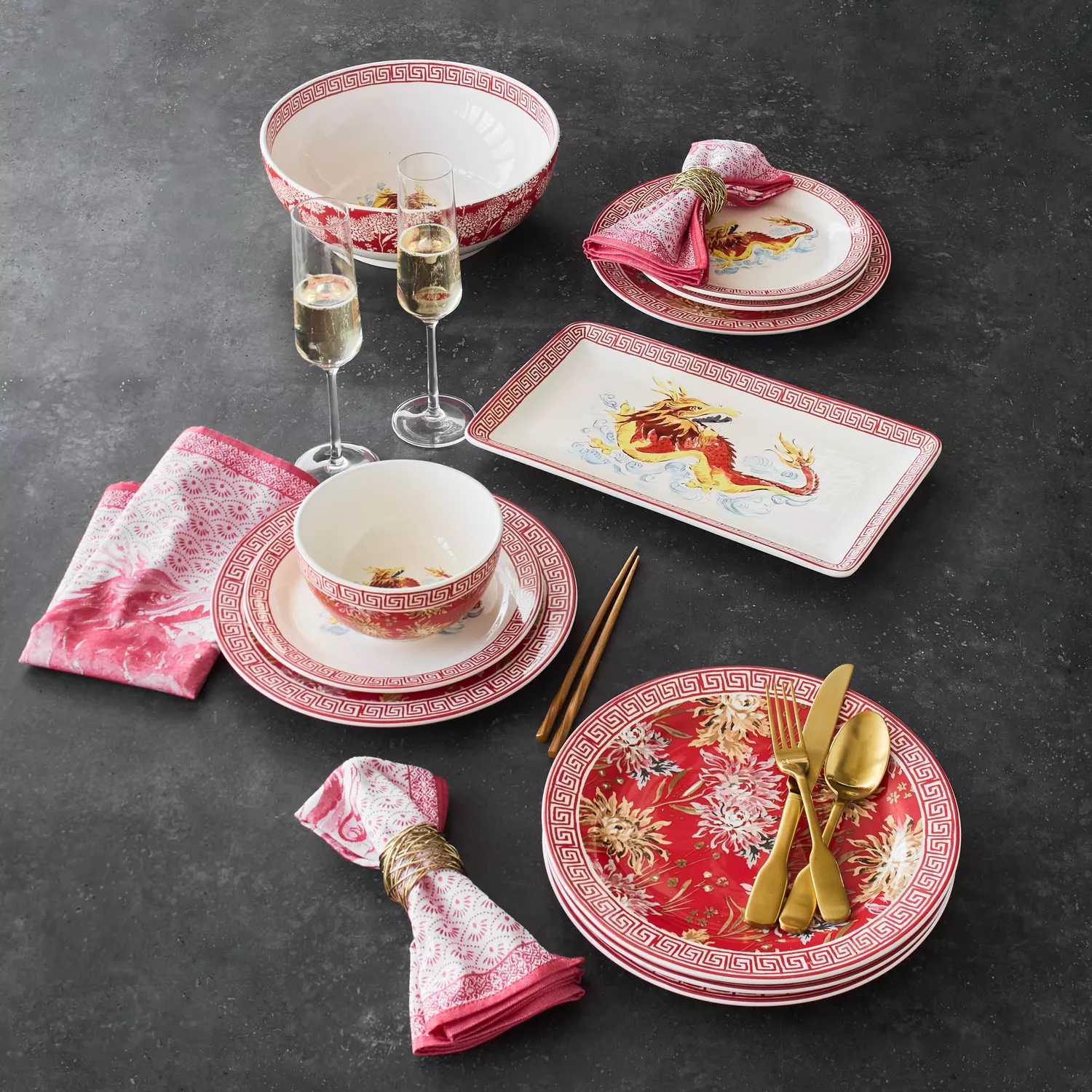Sur La Table Lunar New Year Salad Plate