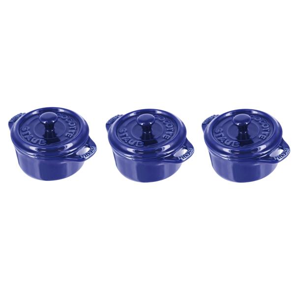 Staub Stoneware Mini Cocottes, Set of 3
