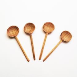 Powered by People Olivewood Coffee Spoons, Set of 4