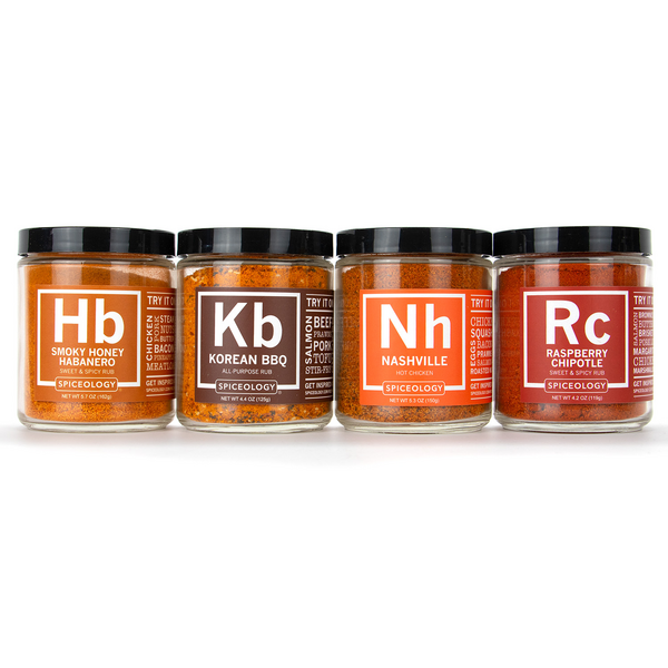 Spiceology Sweet and Spicy Rubs, Set of 4