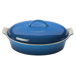 Le Creuset Heritage Covered Oval Casserole, 4 qt.