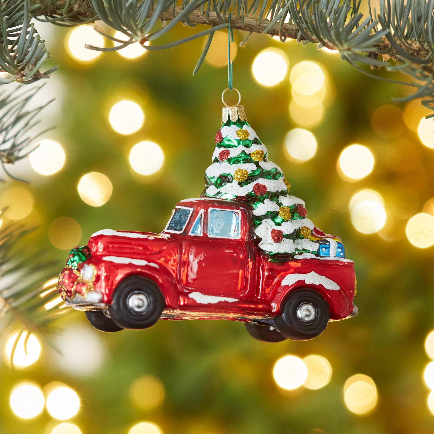 Sur La Table Christmas Truck Glass Ornament Sur La Table