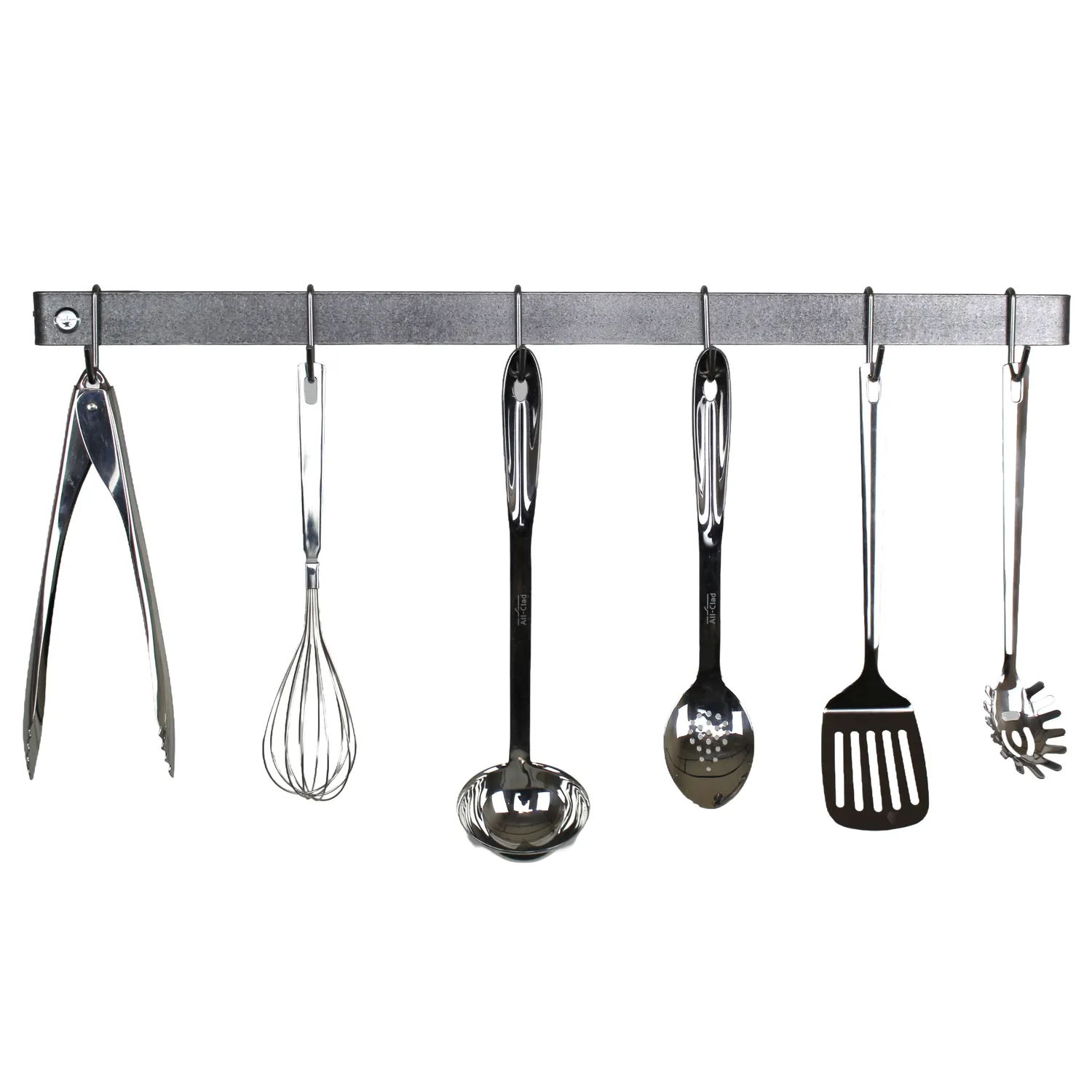 Enclume Classic Hammered Steel Utensil Bar Wall Racks
