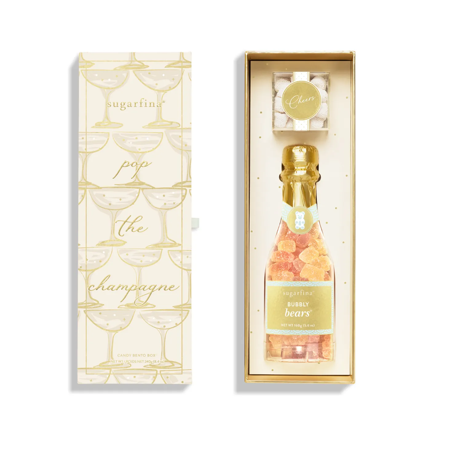 Sugarfina Pop The Champagne Bottle & Cube Gift Box