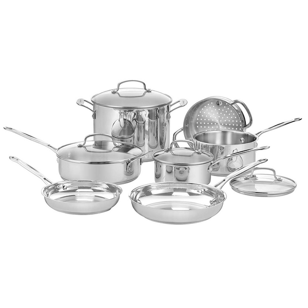 Cuisinart Chef’s Classic Stainless Steel 11-Piece Cookware Set
