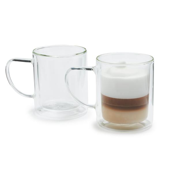 Sur La Table Doppio Double-Wall Coffee Glasses, Set of 2