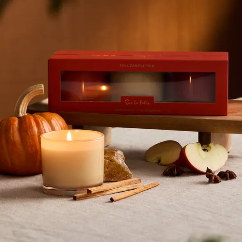 Sur la table Fall 3-Piece Candle Gift Set