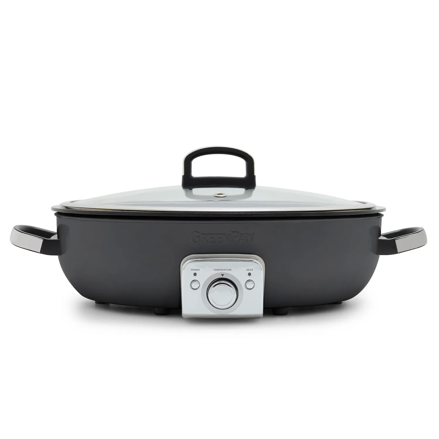 GreenPan Elite Ceramic Nonstick Oval Electric Skillet, 5.5 qt.