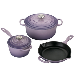 Le Creuset Signature 5-Piece Set My 21 year-old was surprised to receive her 5-piece Le Creuset cookware