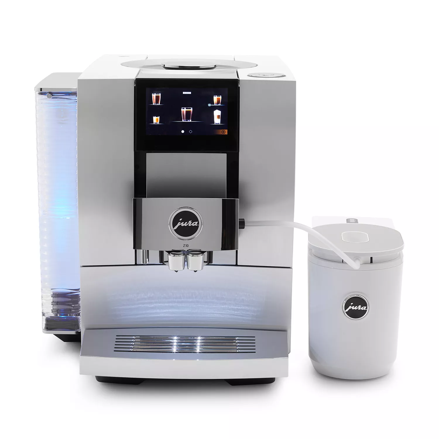 JURA Z10 Automatic Coffee Machine, Aluminum White