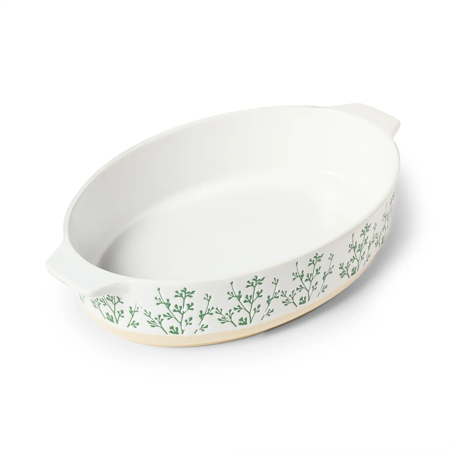 Sur La Table Floral Oval Baker, 2.85 qt.