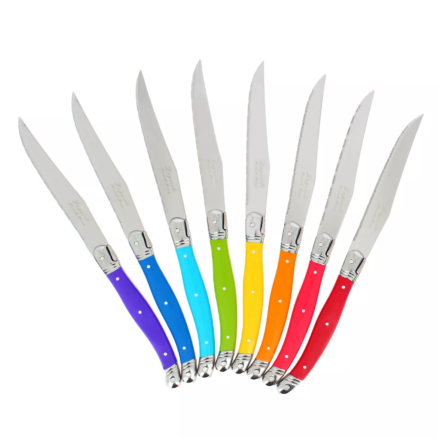 French Home Laguiole Steak Knives, Set of 8